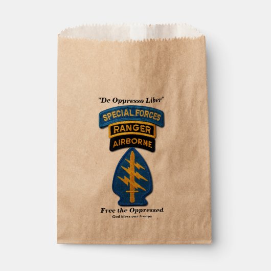 Spezialeinheiten Gruppe Grüne Berets SFG SF LRP Ve Geschenktütchen (Vorderseite)
