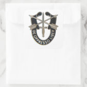 Spezialeinheiten Quadratischer Aufkleber (Tasche)