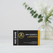 Spezialfahrer für Black Yellow Lines Visitenkarte (Stehend Vorderseite)