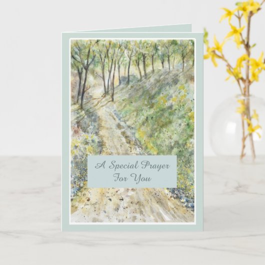 Spezialgebet für Krebspatientenkarte Karte (Gelbe Blume)