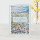 Spezialgebet für Krebspatientenkarte Karte (Gelbe Blume)