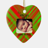 Spezialgeschenk Herz Foto Akrylische Ornamente (Rechts)