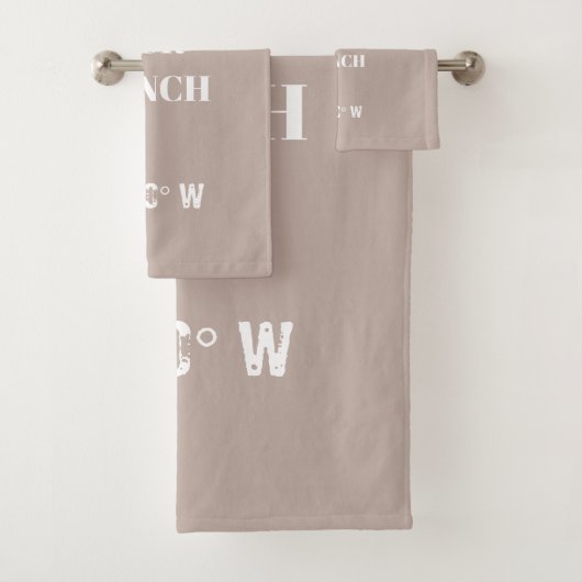Spezialisieren Sie die Koordinaten unserer Ranch Badhandtuch Set (Insitu)