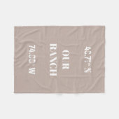 Spezialisieren Sie die Koordinaten unserer Ranch Fleecedecke (Vorderseite (Horizontal))