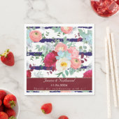 Spezialisieren Sie die Mischung von Navy White Str Serviette (Beispiel)