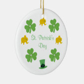 Spezialisieren Sie grünes Klee, Hut für St.Patrick Keramikornament (Rechts)