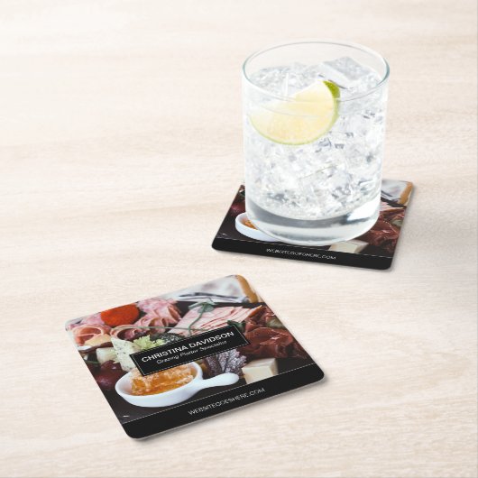 Spezialisierte Visitenkarte für Weideplatter Rechteckiger Pappuntersetzer (Vor Ort)