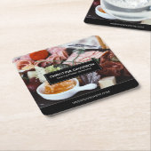 Spezialisierte Visitenkarte für Weideplatter Rechteckiger Pappuntersetzer (angewinkelt)