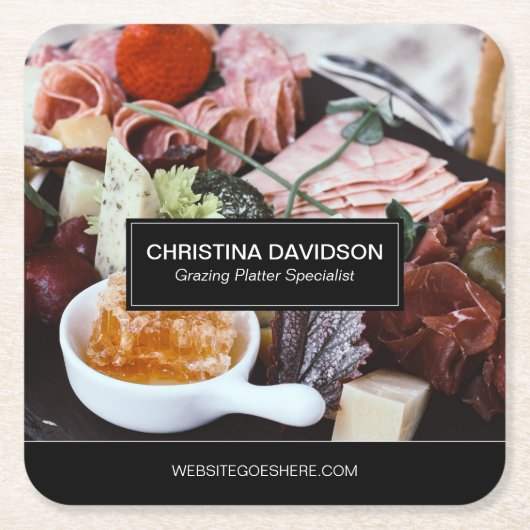 Spezialisierte Visitenkarte für Weideplatter Rechteckiger Pappuntersetzer (Vorderseite)