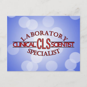 SPEZIALIST CLS LOGO KLINISCHER LABORWISSENSCHAFTLE POSTKARTE