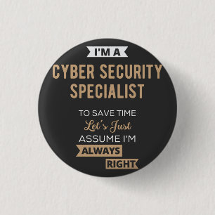 Spezialist für Cybersicherheit Button