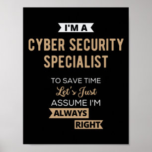 Spezialist für Cybersicherheit Poster