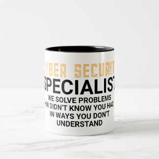 Spezialist für Cybersicherheit Zweifarbige Tasse