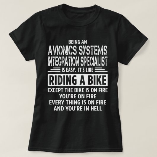 Spezialist für Integration von Avioniksystemen T-Shirt (Design vorne)