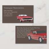 Spezialist für Kfz-Restaurierung Visitenkarte (Vorne/Hinten)