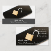 Spezialist für Mobilkommunikation und Sicherheitss Visitenkarte (Vorne/Hinten)