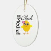 Spezialist für soziale Medien Keramikornament (Links)