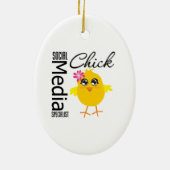 Spezialist für soziale Medien Keramikornament (Hinten)