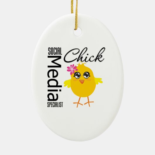 Spezialist für soziale Medien Keramikornament (Hinten)