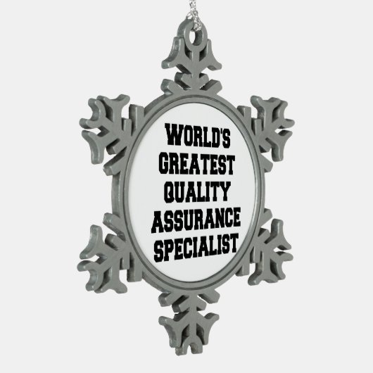 Spezialist für weltbeste Qualitätssicherung Schneeflocken Zinn-Ornament (Links)