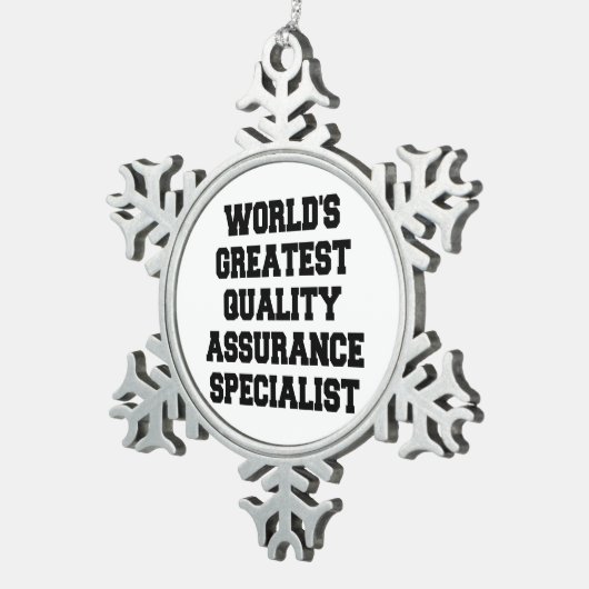 Spezialist für weltbeste Qualitätssicherung Schneeflocken Zinn-Ornament (Rechts)