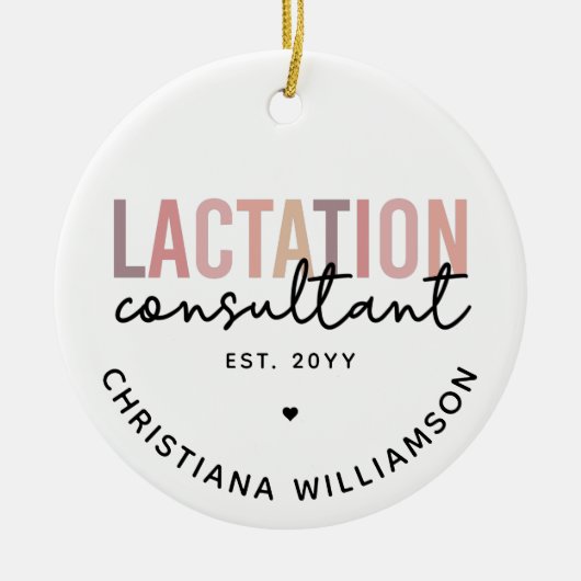 Spezialist IBCLC Keramik Ornament (Vorne)