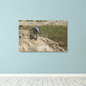 Spezialist steigt nach unten leinwanddruck (Insitu (Holzboden))