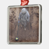 Spezialist sucht nach einem Waffencache Silbernes Ornament (Links)