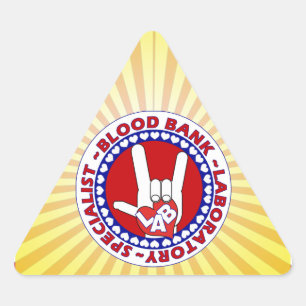 SPEZIALISTISCHES LABORTECH-LIEBE DREIECKIGER AUFKLEBER