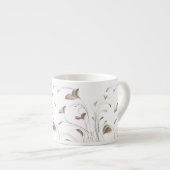 Spezialität Espresso Tasse | Minimaler botanischer (Vorderseite Rechts)