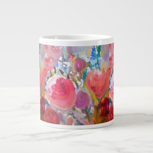Spezialität Jumbo Tasse Original Hübsche Blüte! (Vorderseite)