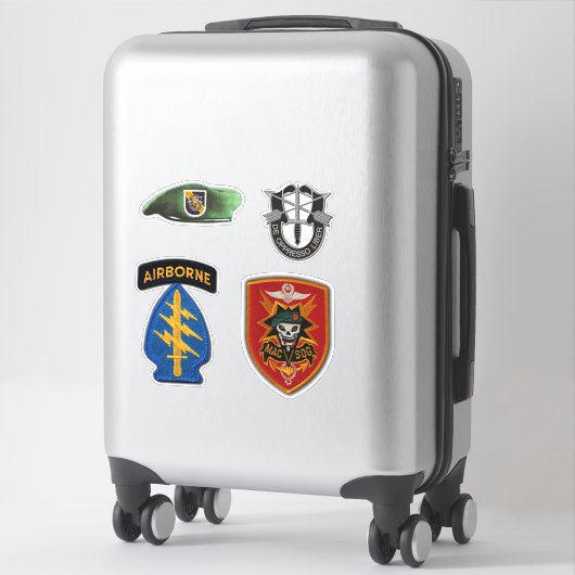 Spezialkräfte MACVSOG SOG Grüne Berets Kontakt Aufkleber (Koffer)