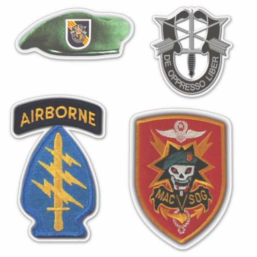 Spezialkräfte MACVSOG SOG Grüne Berets Kontakt Aufkleber (Vorderseite)