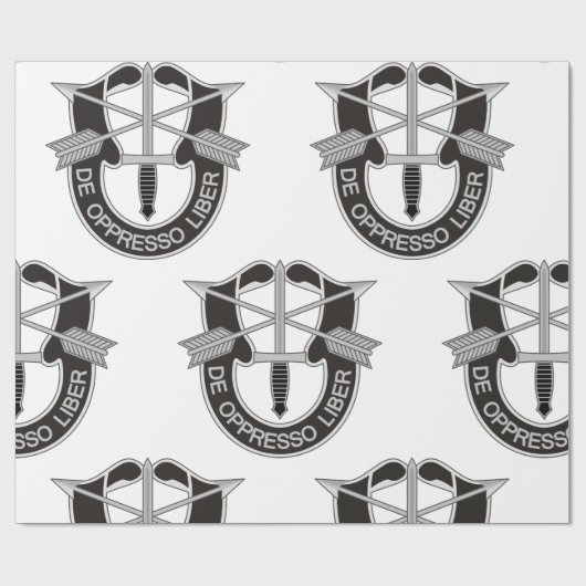 Spezialkräfte SF De Oppresso Liber Geschenkpapier (Flach)