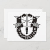 Spezialkräfte SF De Oppresso Liber Postkarte (Vorne/Hinten)