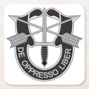 Spezialkräfte SF De Oppresso Liber Rechteckiger Pappuntersetzer