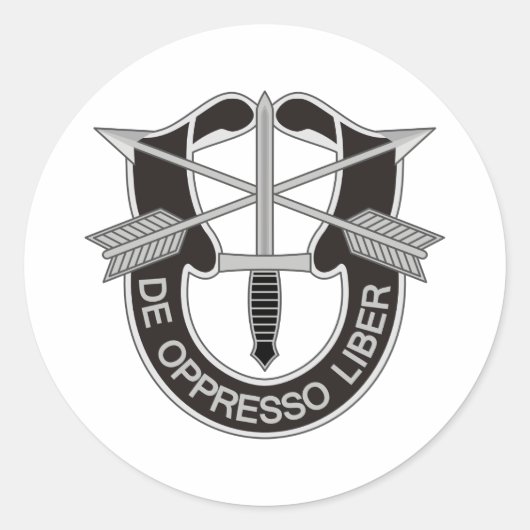 Spezialkräfte SF De Oppresso Liber Runder Aufkleber (Vorderseite)
