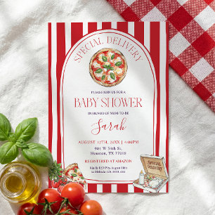 Speziallieferung Italienische Babyparty Einladung