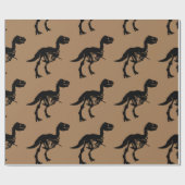 Spezialpapier für Dinosaurier-Skelett Geschenkpapier (Flach)