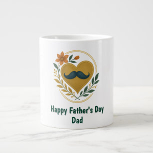 Spezialtasse - Frohen Vatertag Papa Jumbo-Tasse