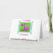 Spezialtochter Feiertagskarte (Rückseite)