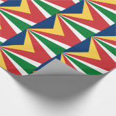 Spezialverpackung mit den Farben der Seychellen Geschenkpapier (Ecke)