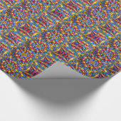 Spezialverpackung mit rumänischen Farben Geschenkpapier (Ecke)