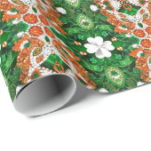 Spezialverpackungspapier mit irischen Farben Geschenkpapier (Rolleneckpunkt)