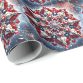 Spezialverpackungspapier mit norwegischen Farben Geschenkpapier (Rolleneckpunkt)