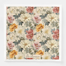 Speziell botanisch in luxuriösen Mustern Vintage K