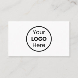 Speziell entwickelte Schwarz-Weiß-Logo-Minimal Visitenkarte