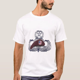 Speziell entworfenes Barett auf Airborne Wings s T-Shirt