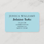 Speziell für Aquarellpasten Visitenkarte (Rückseite)