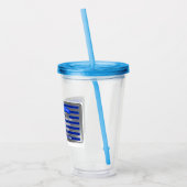 Speziell für die amerikanische Fallschirmfahne kon Acryltrinkbecher (Links)